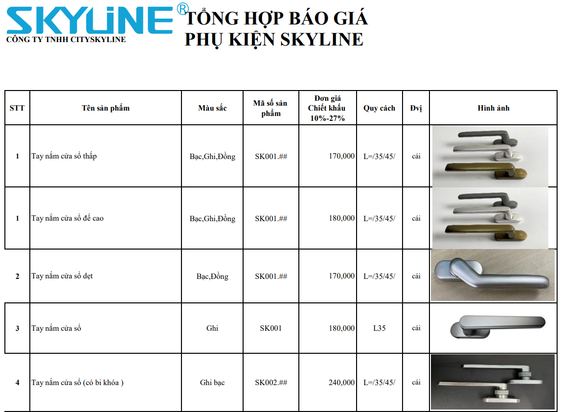nh&ocirc;m germany v&agrave; phụ kiện skyline