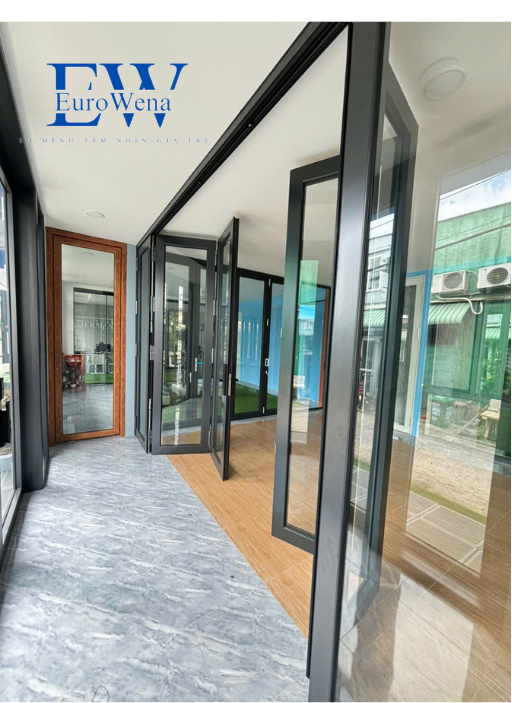 Cửa Nh&ocirc;m Mở 2 Chiều 6 C&aacute;nh Cao Cấp&nbsp;EUROWENA