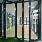 Cửa Xếp Trượt 4 Cánh Nhôm Germany Luxury