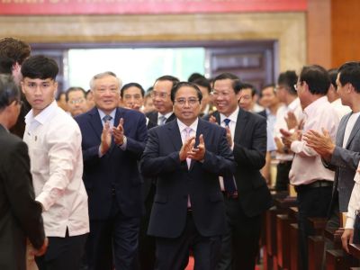 Thủ tướng Chính phủ Phạm Minh Chính dự lễ công bố xây dựng Trung tâm tài chính quốc tế tại TP.HCM