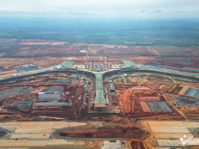 SÂN BAY LONG THÀNH: HÌNH HOA SEN DẦN LỘ DIỆN, ĐƯỜNG BĂNG SẮP VỀ ĐÍCH 